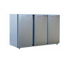 ARRIERE-BARS 3 LARGES PORTES | INOX CLASSIC