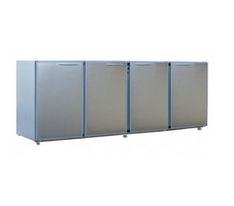 ARRIERE-BARS 4 LARGES PORTES | INOX CLASSIC